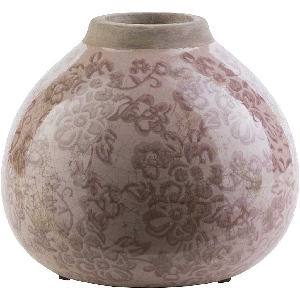 Leclair Ceramic Table Vase Taupe Medium