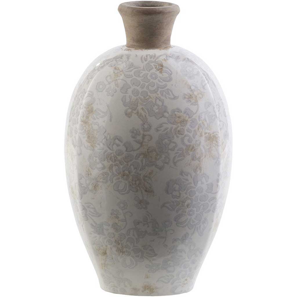 Leclair Ceramic Table Vase Ivory