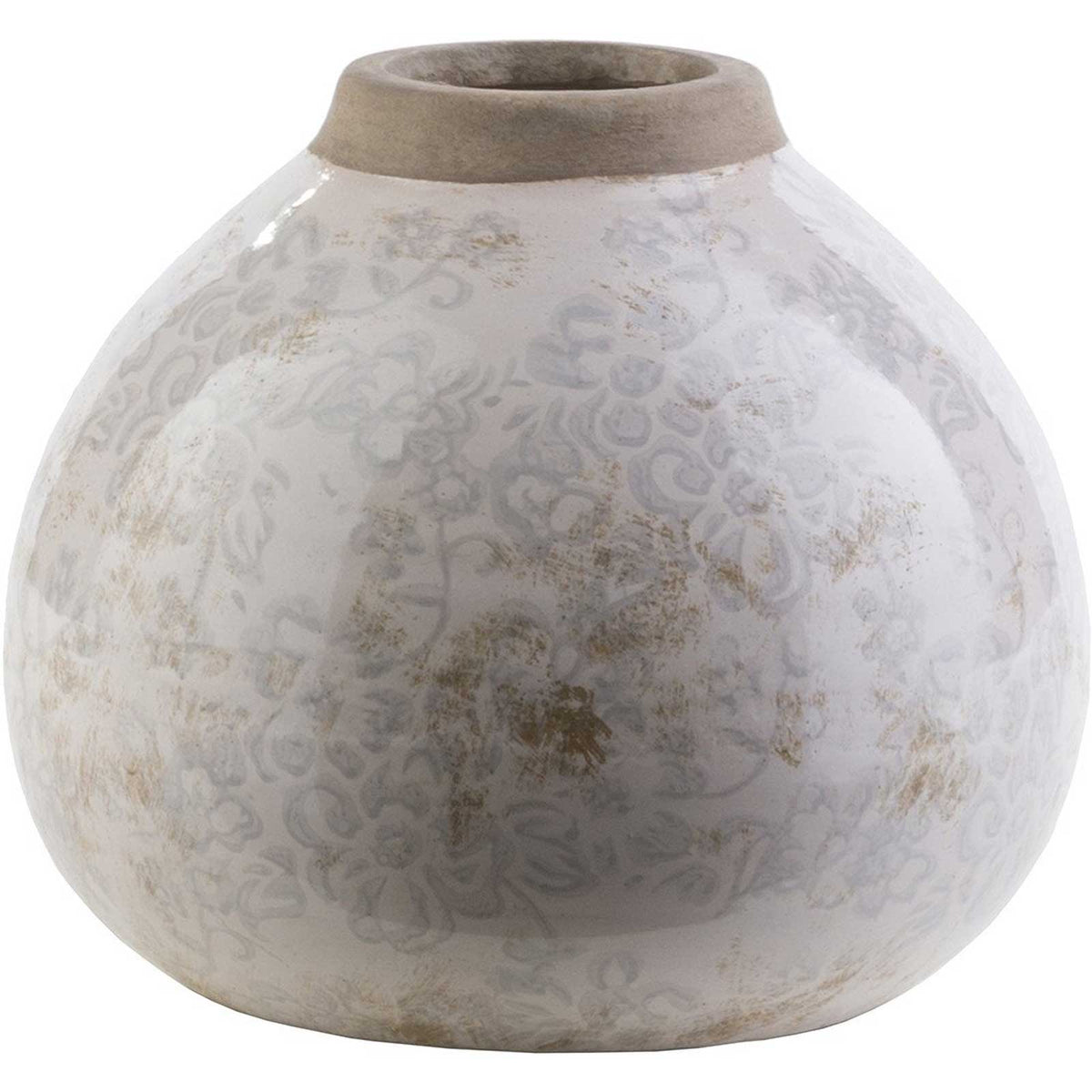 Leclair Ceramic Table Vase Ivory Medium