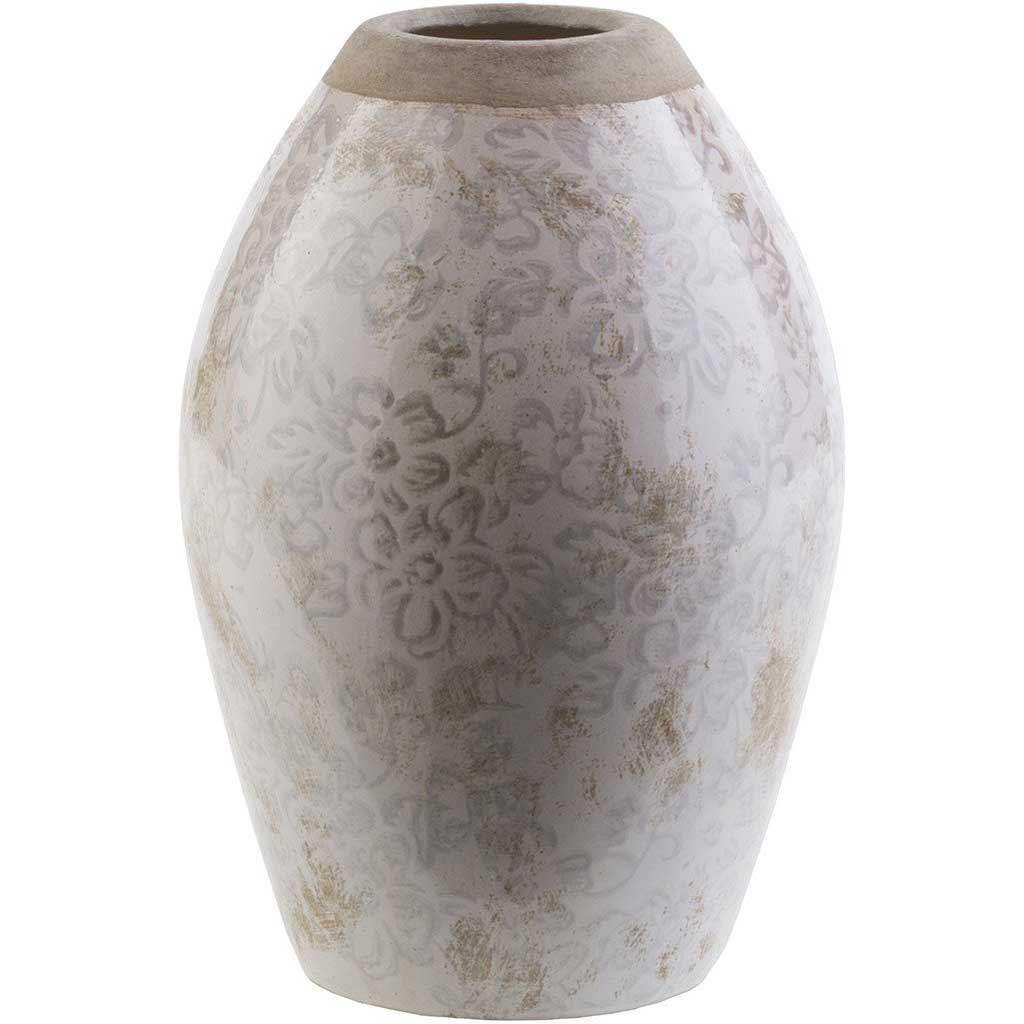 Leclair Ceramic Table Vase Ivory Small