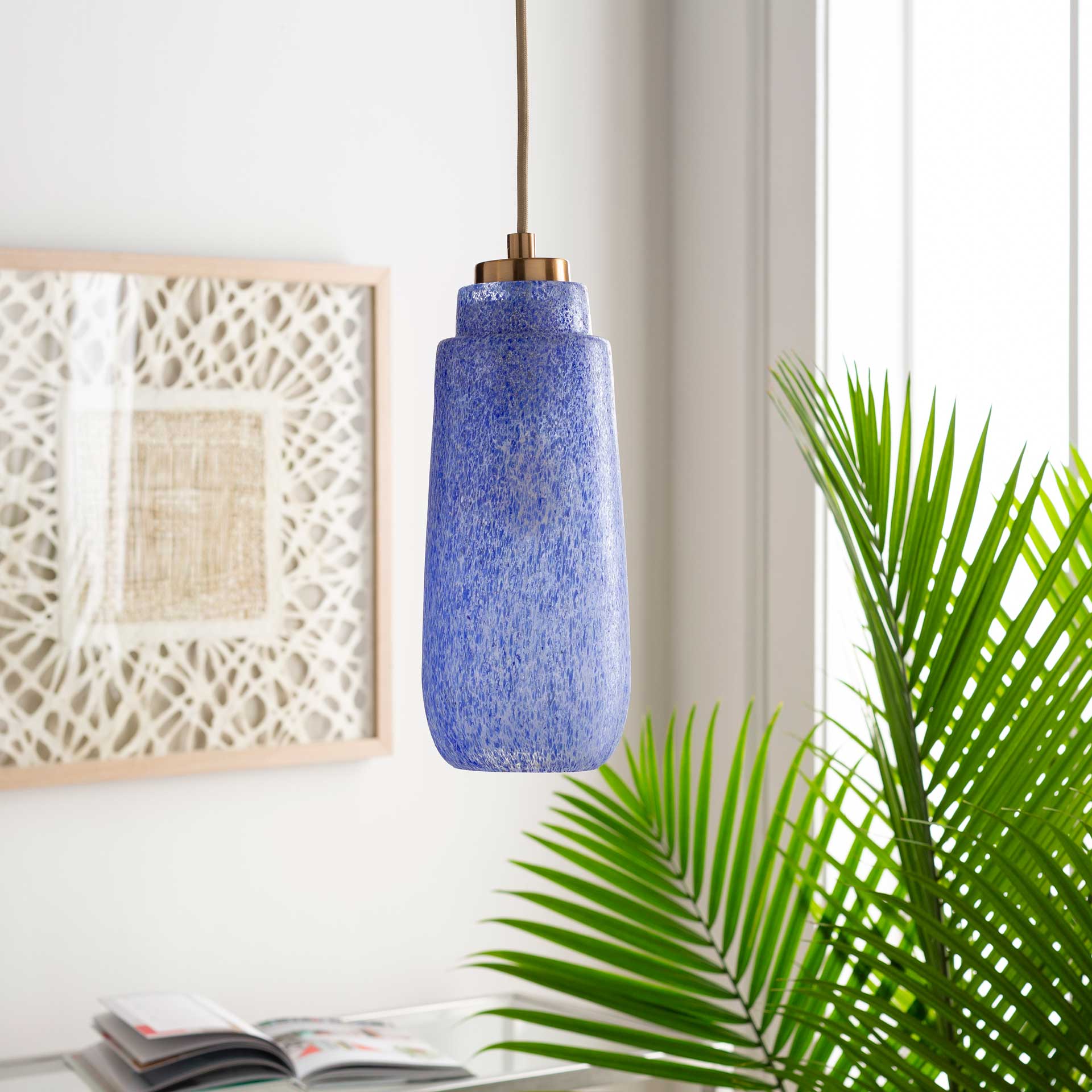 Leilani Ceiling Lamp Violet/Blue/Bronze