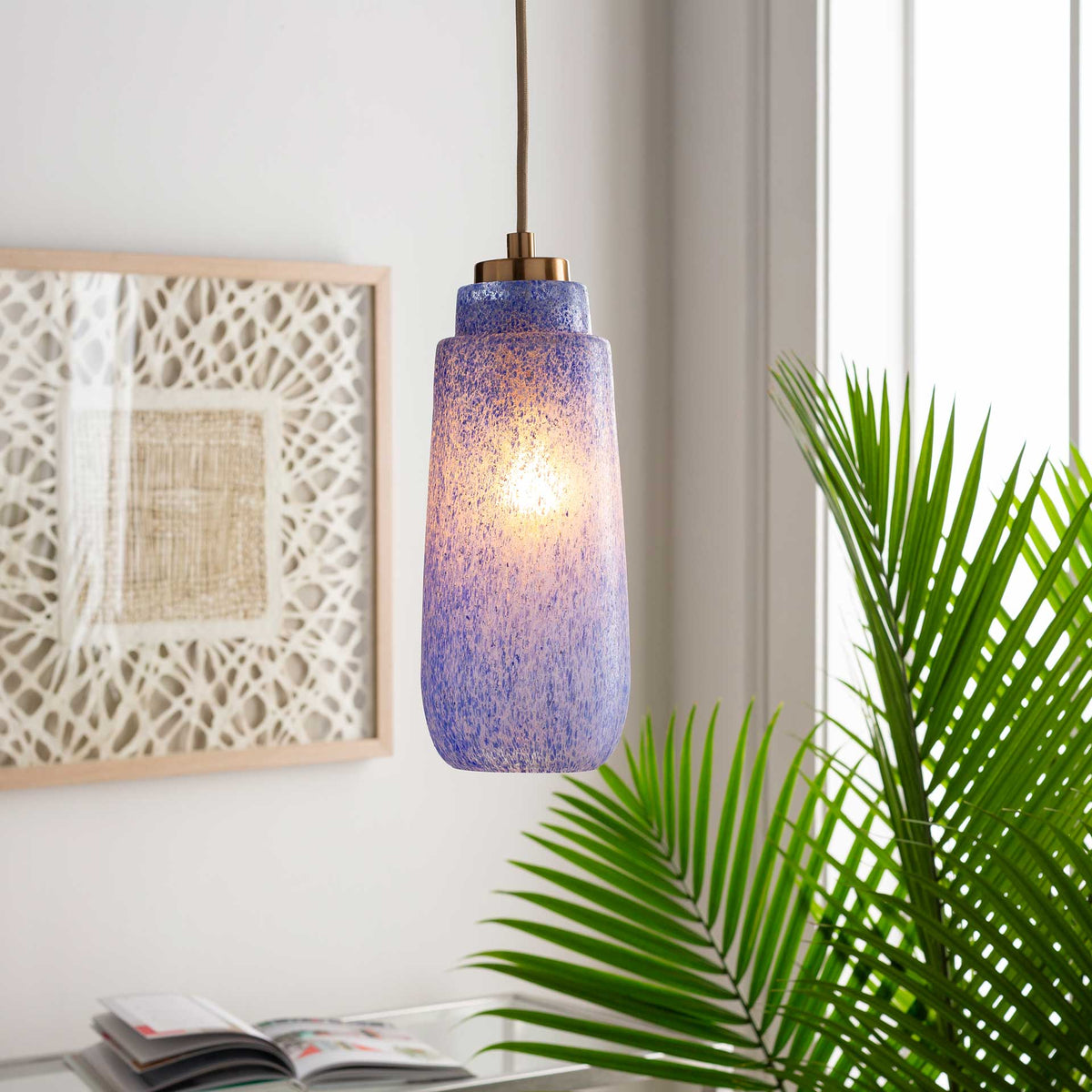 Leilani Ceiling Lamp Violet/Blue/Bronze