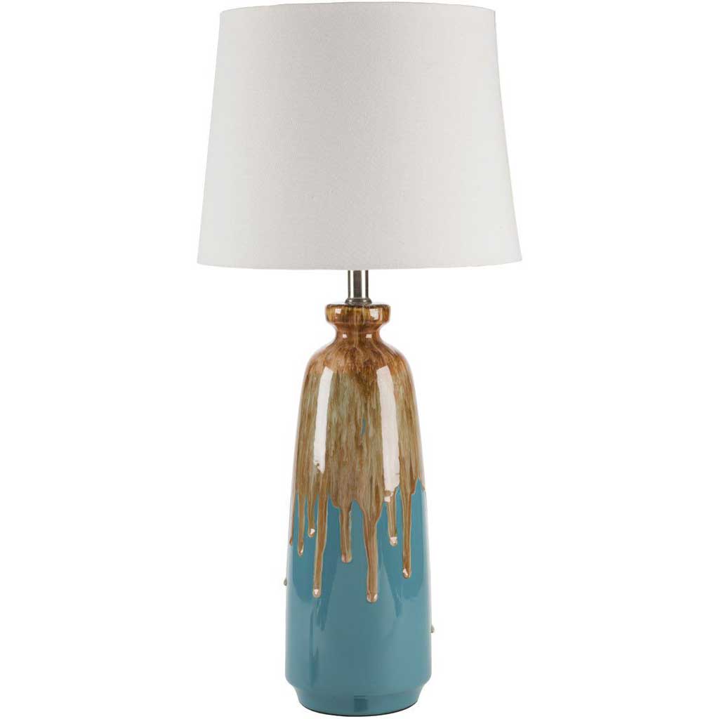 Lagoon Blue/Brown Table Lamp