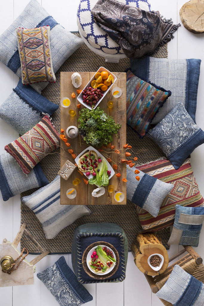 Lola Summary Ivory/Slate Pillow