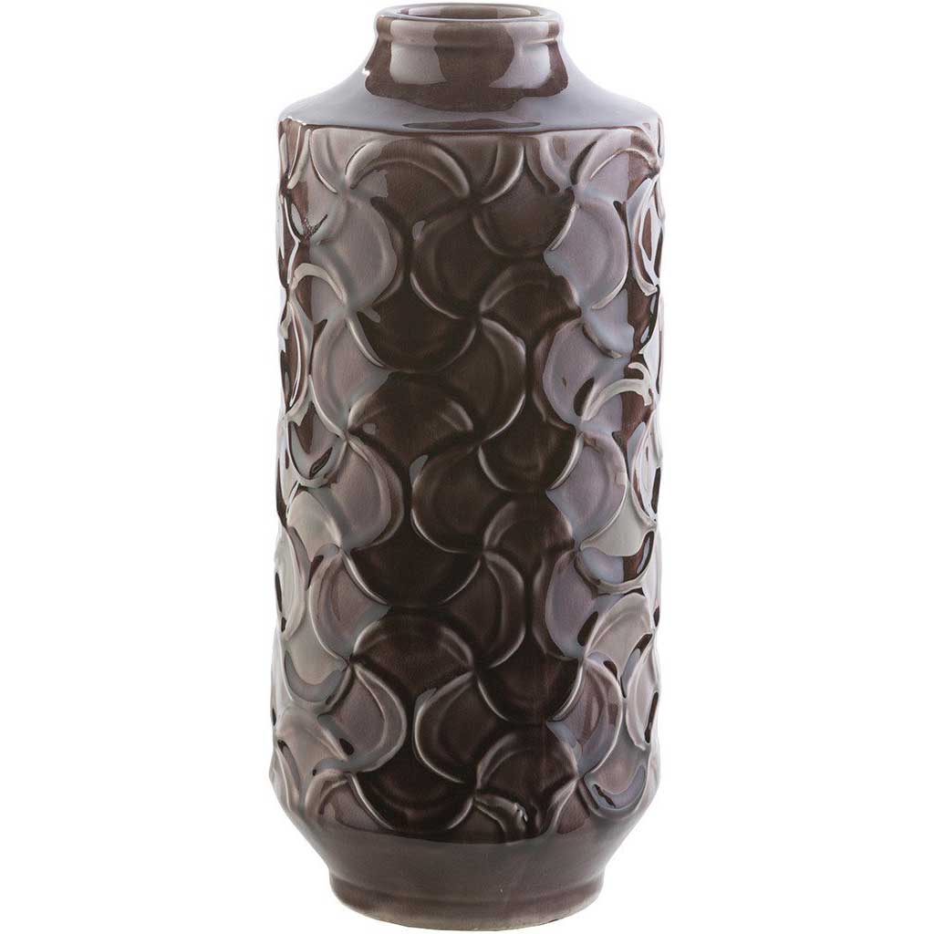 Loyola Ceramic Table Vase Chocolate