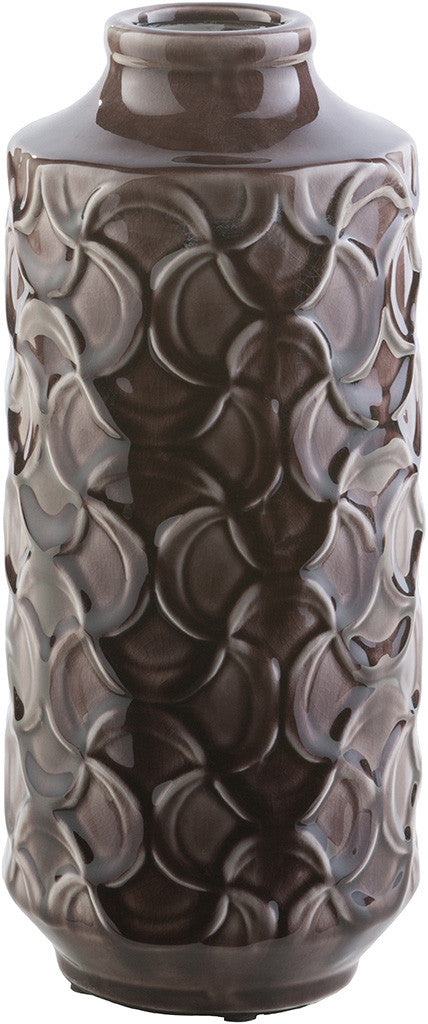 Loyola Ceramic Table Vase Chocolate