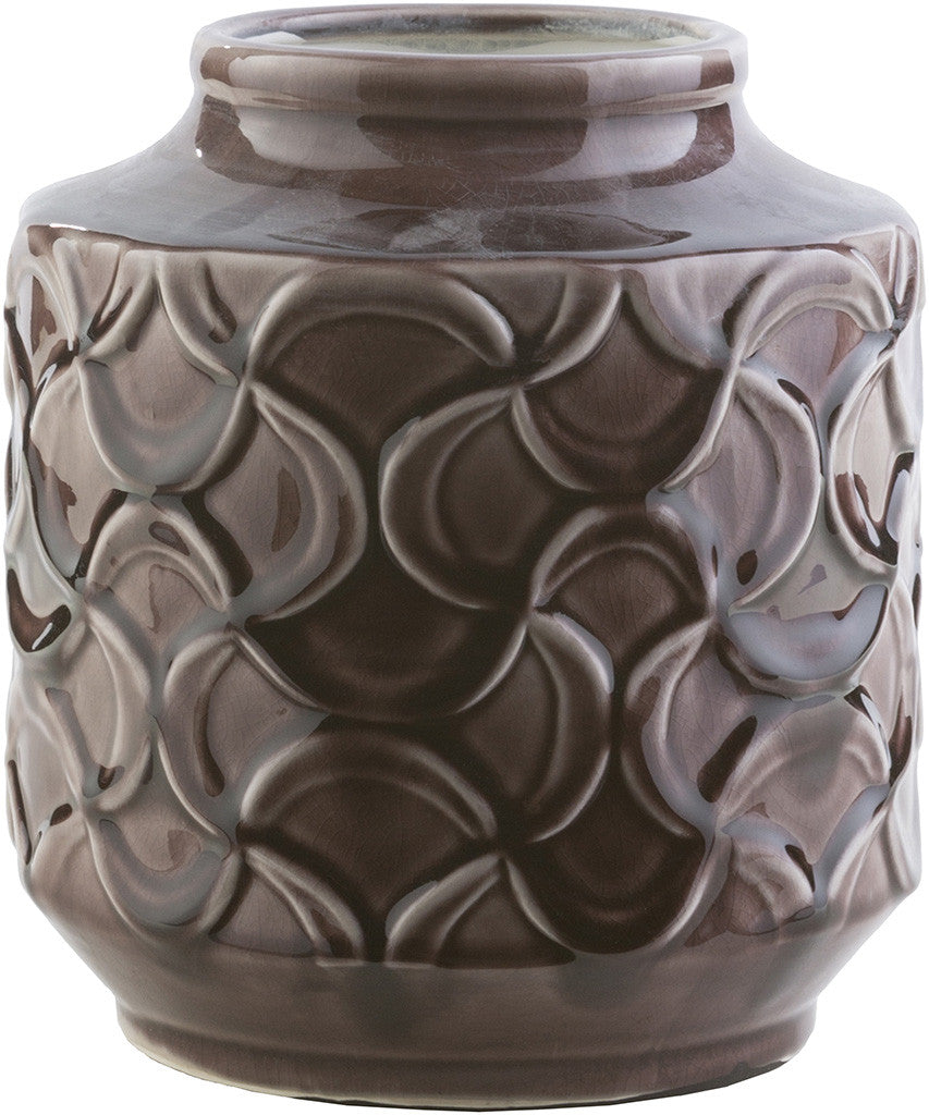 Loyola Ceramic Table Vase Chocolate