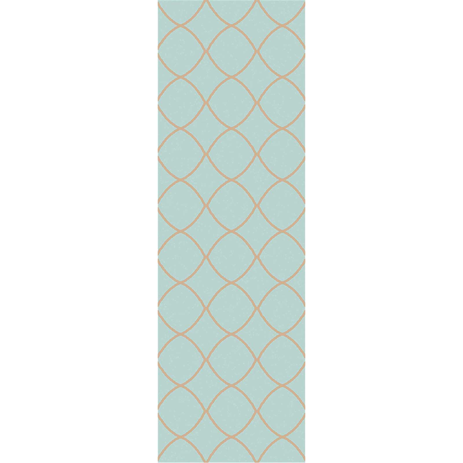 Laural Peace Ivory/Mint Runner Rug