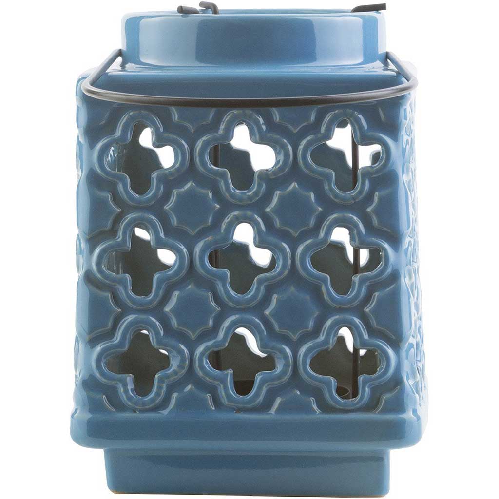 Luau Ceramic Lantern Teal Small