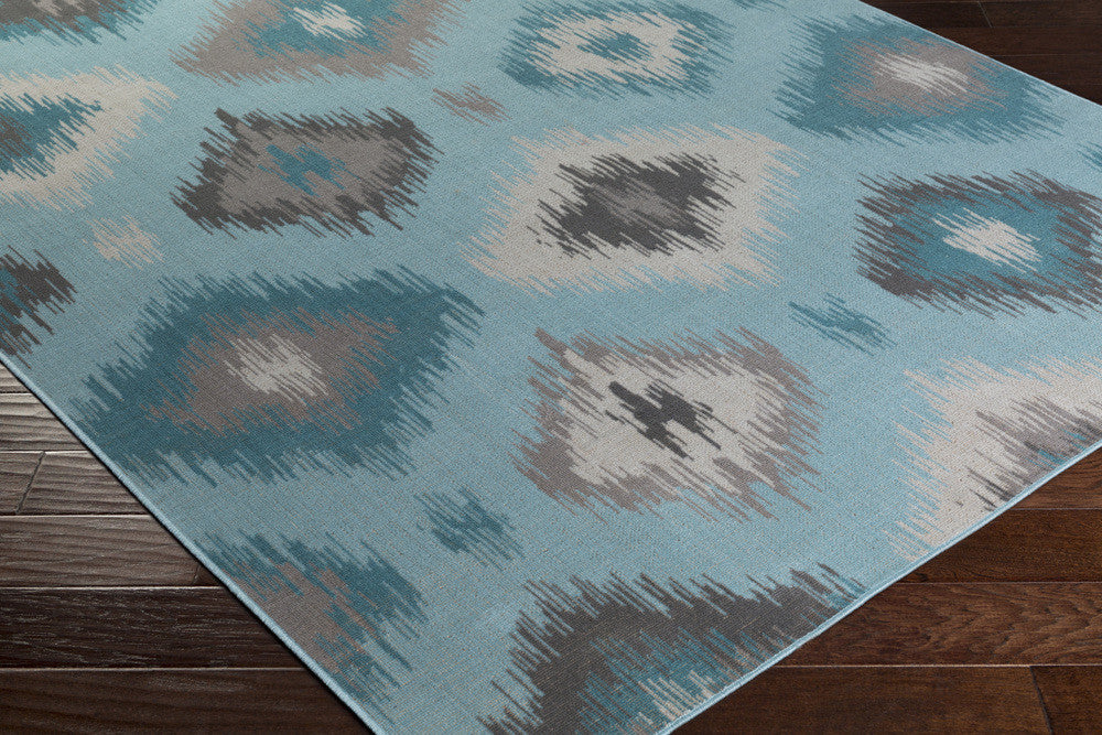 Mavrick Bristol Blue/Gray Area Rug