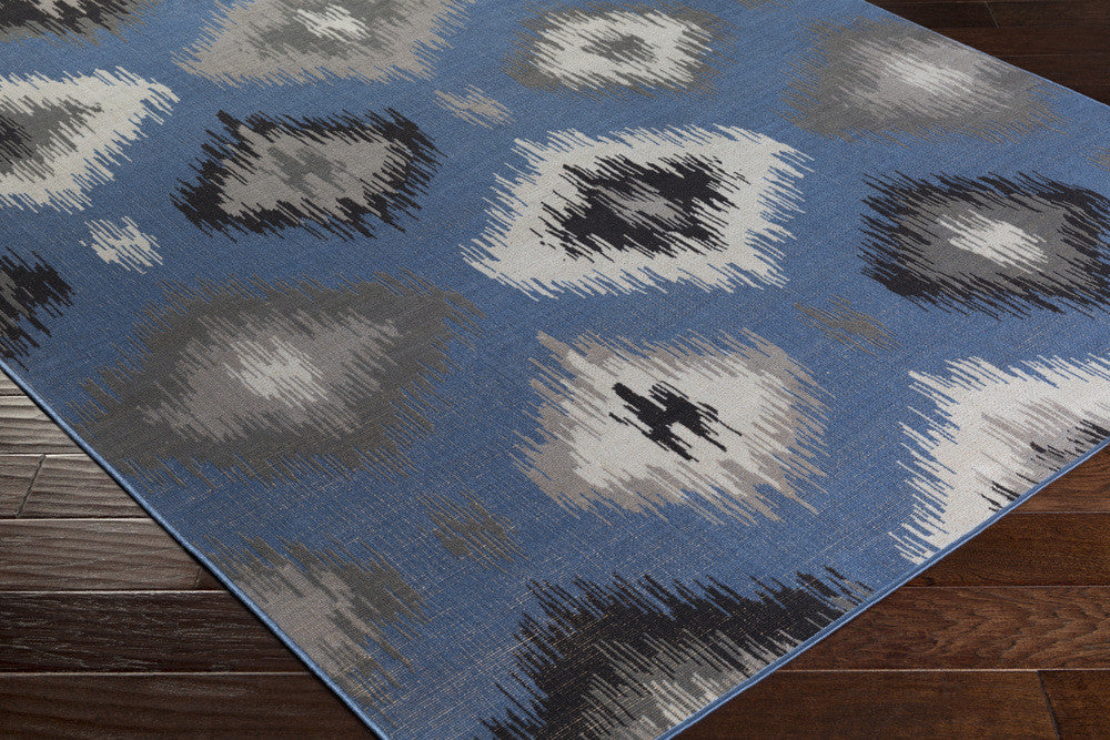 Mavrick Teal/Gray Area Rug