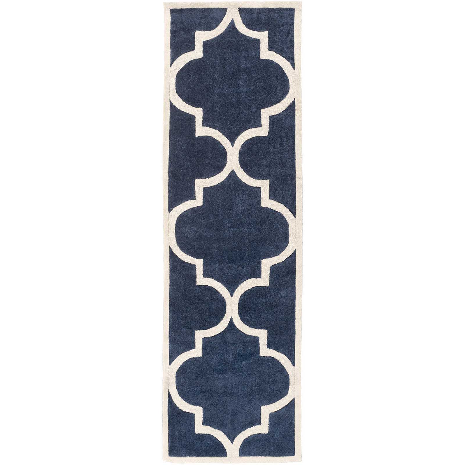 Mamba Navy/Ivory Runner Rug