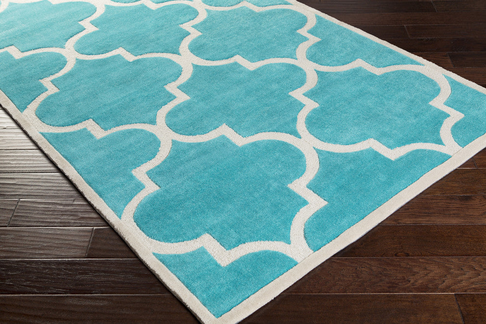 Mamba Teal/Light Gray Area Rug