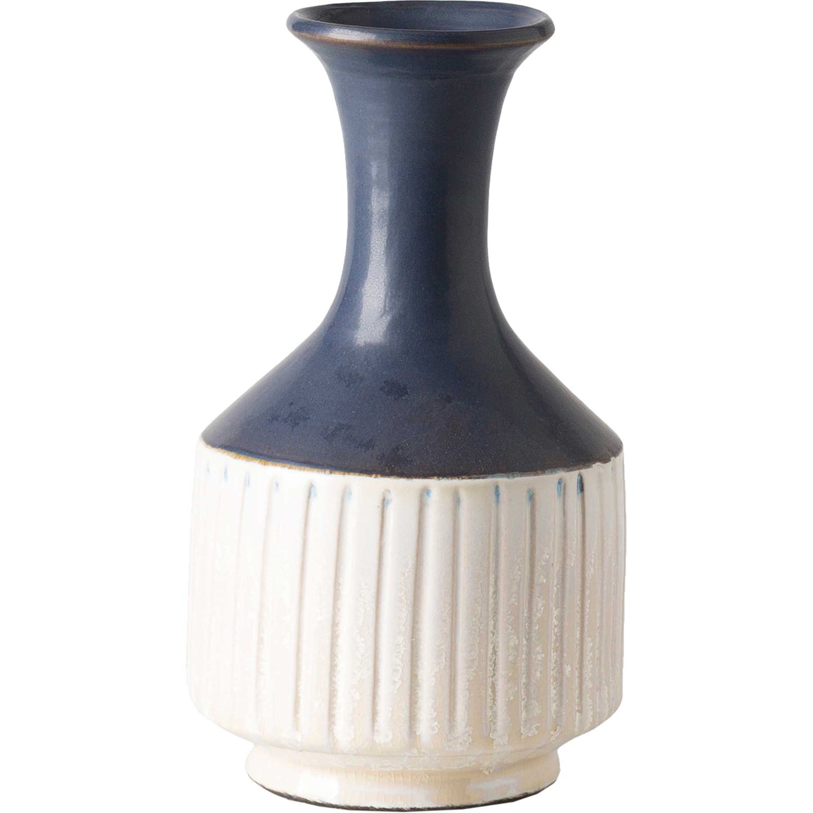 Masha Vase Navy/Cream