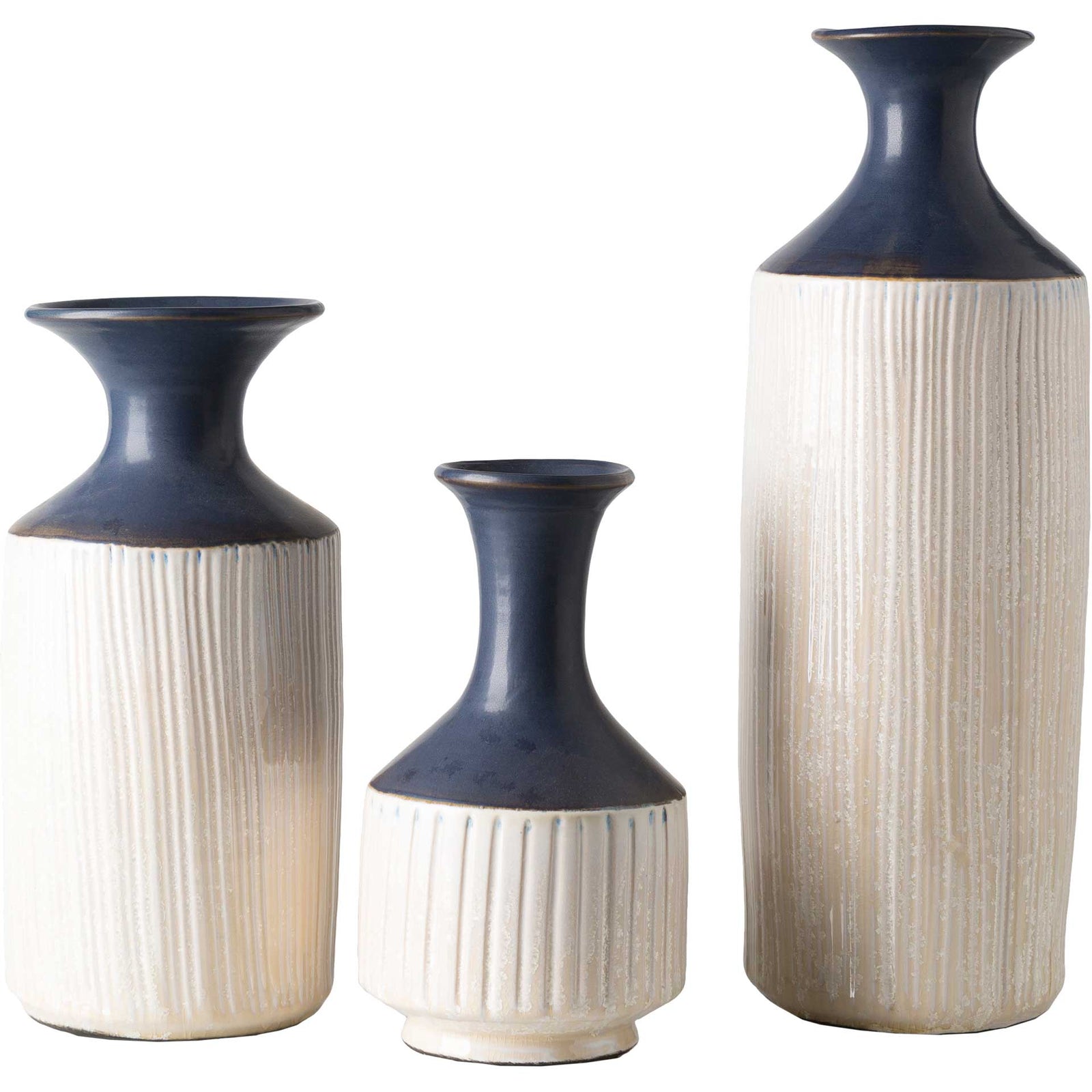 Masha Vase Navy/Cream