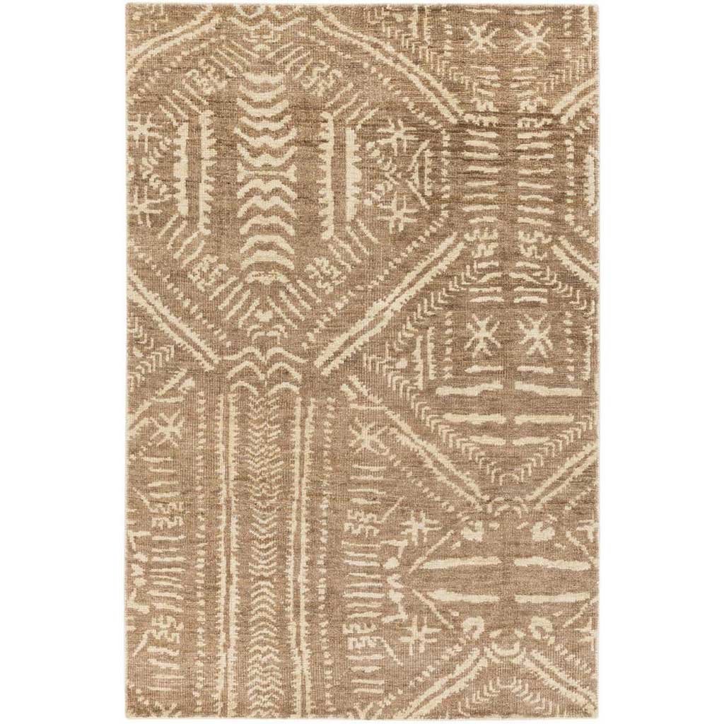 Mandela Mocha/Beige Area Rug - Froy.com