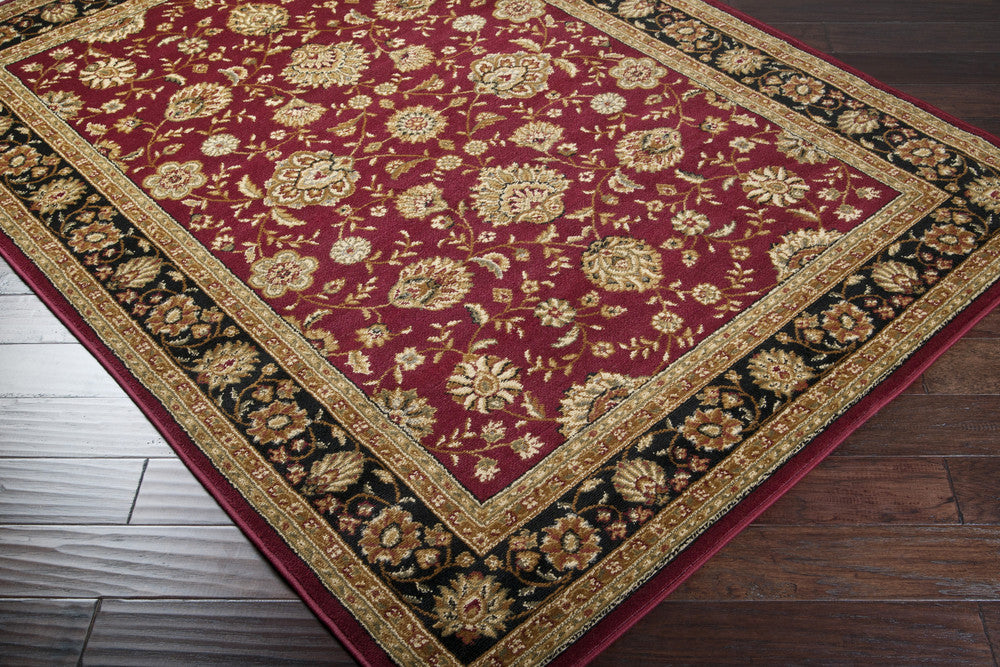 Midtown Burgundy/Black Area Rug