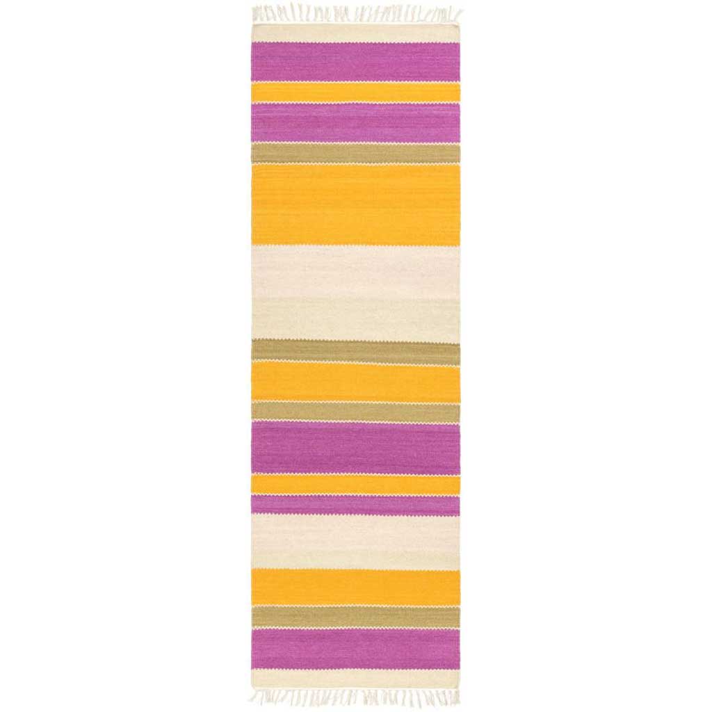 Miguel Tangerine/Magenta/Olive Runner Rug