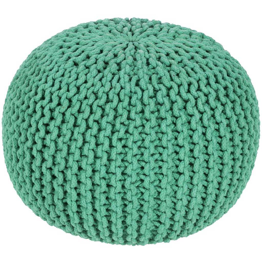 Malmo Solid Emerald Sphere Pouf