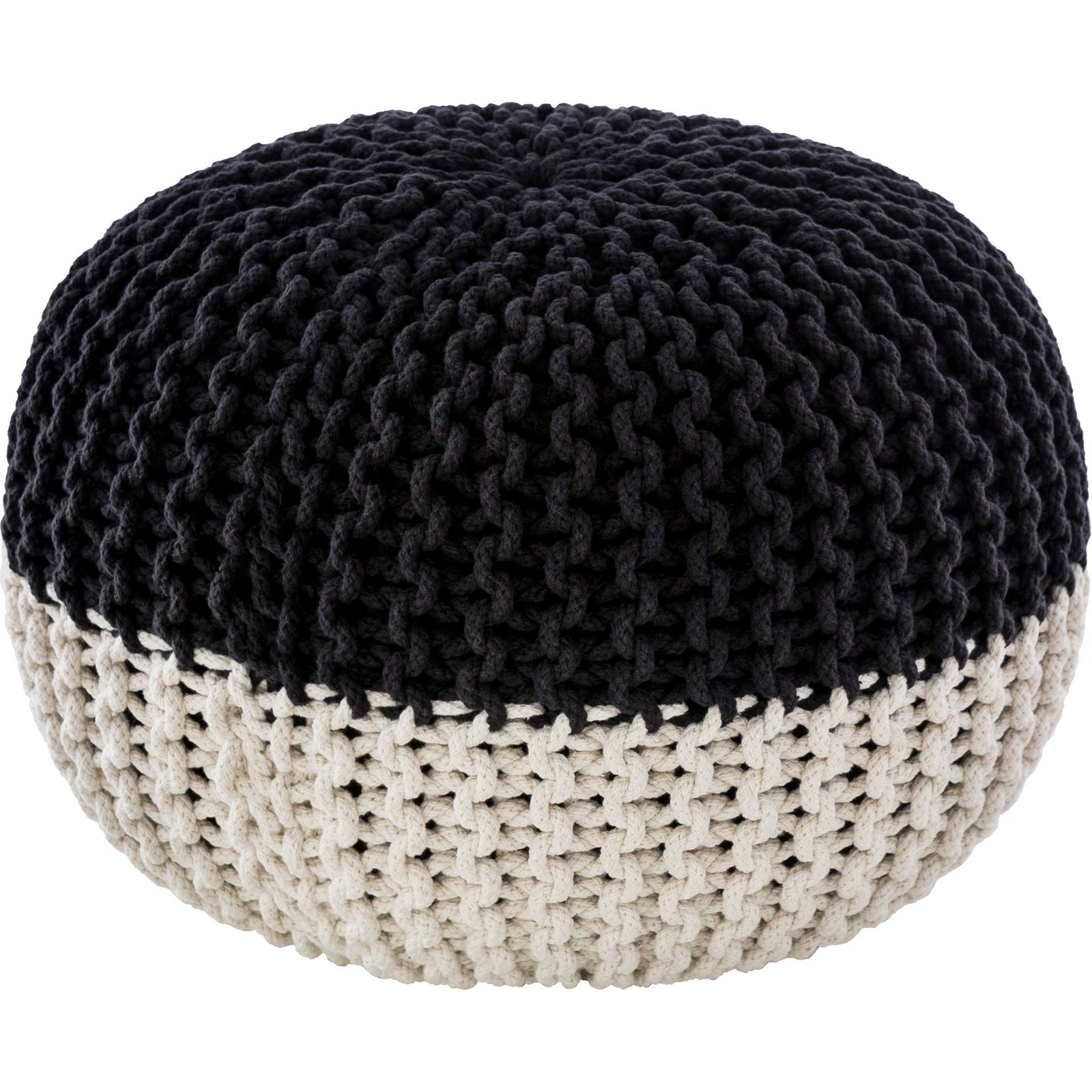 Maddie Pouf Black/White