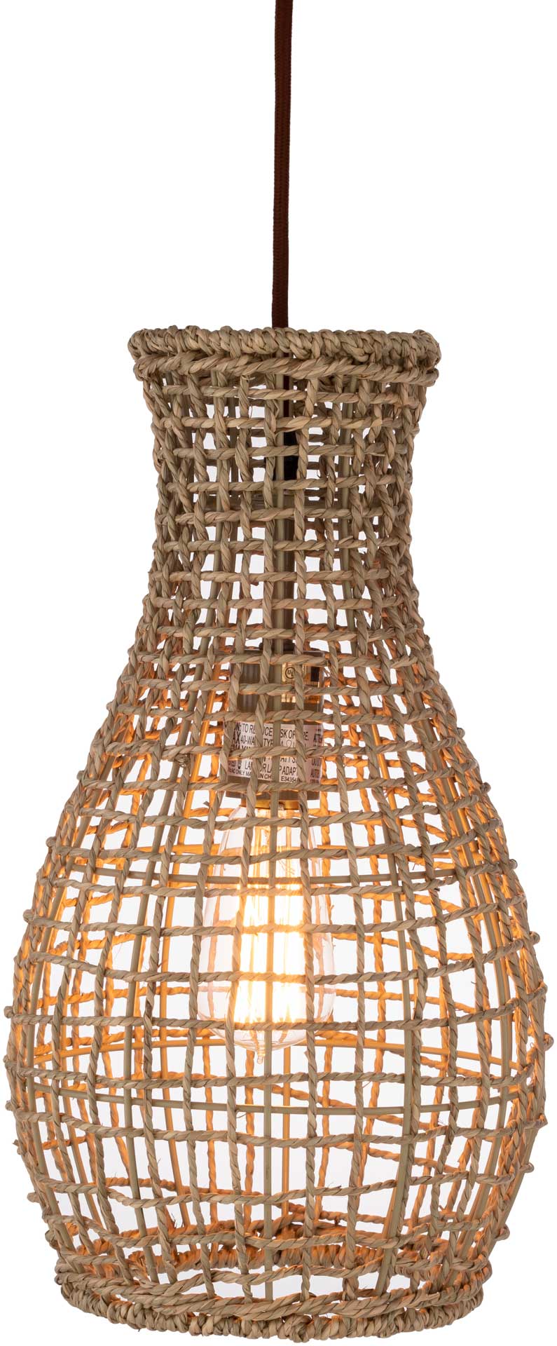 Madison Curved Ceiling Lamp Natural