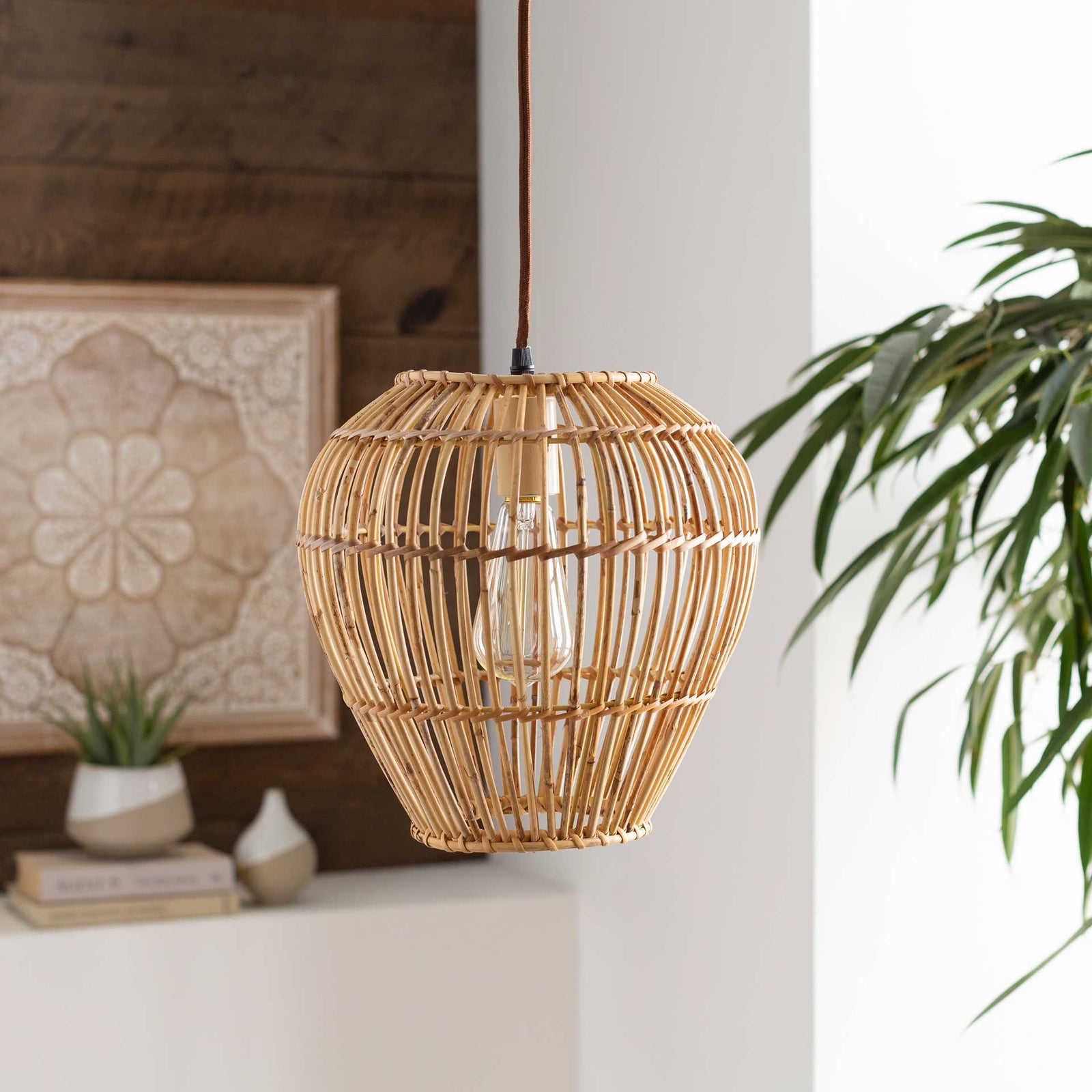 Madison Round Ceiling Lamp Natural