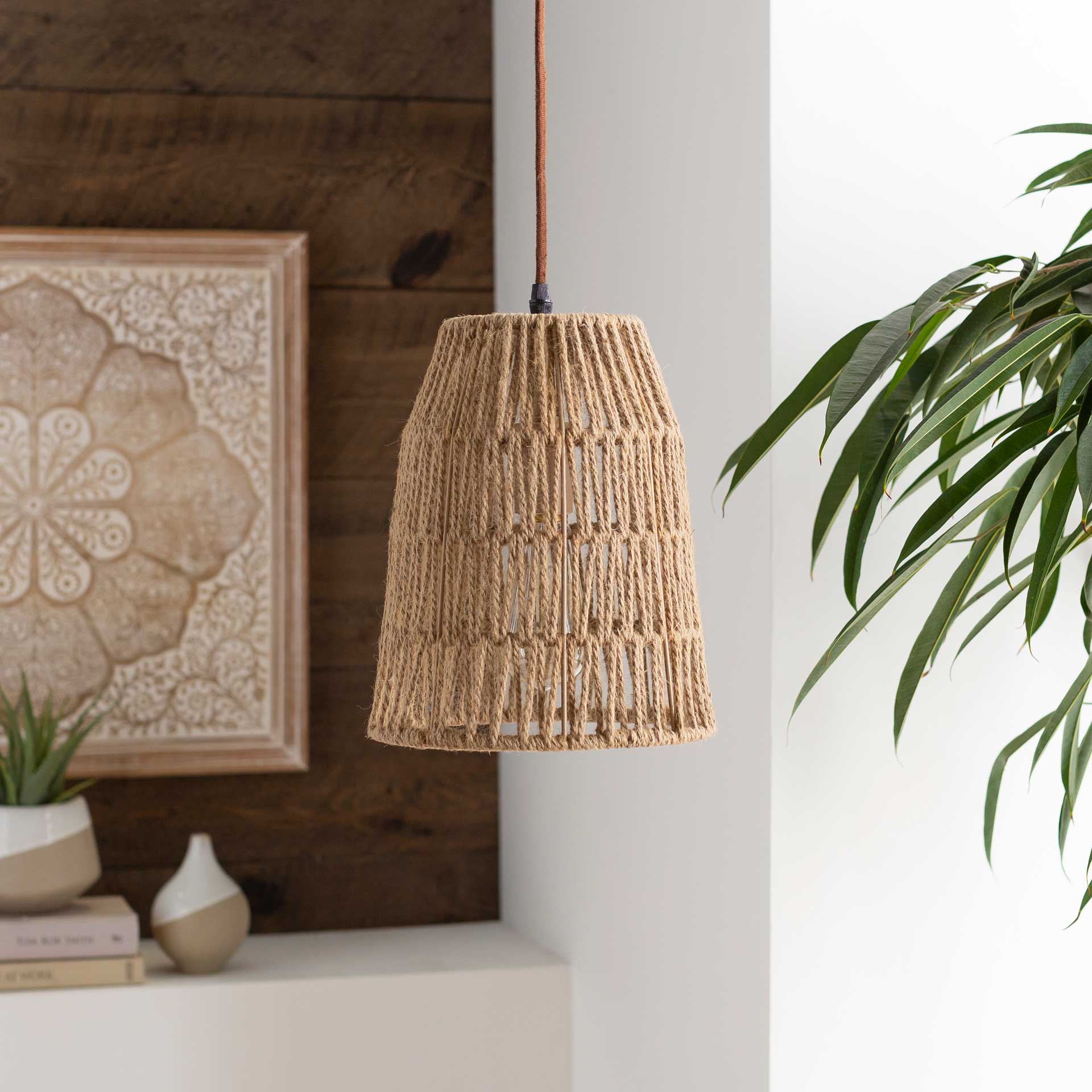 Madison Rope Ceiling Lamp Natural