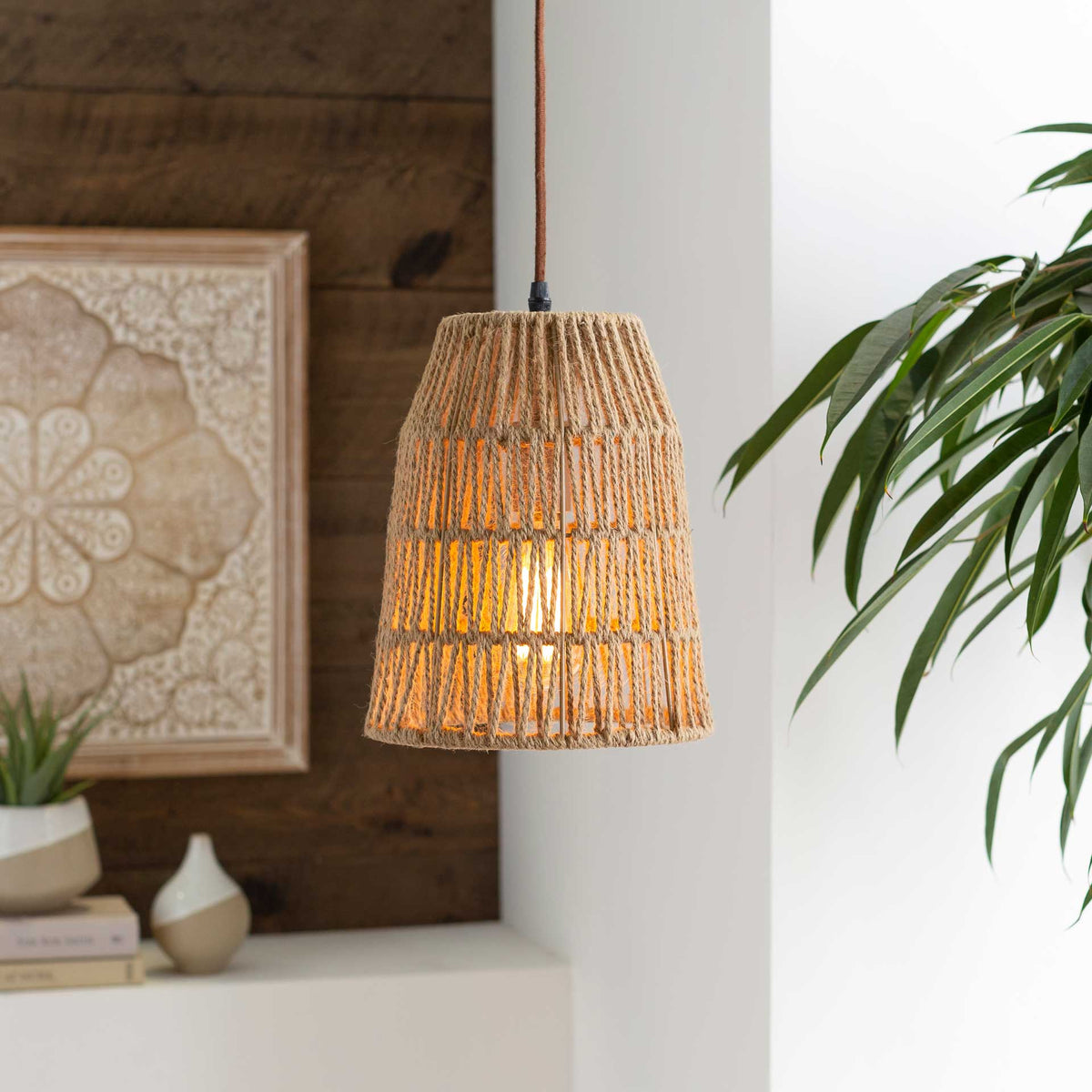 Madison Rope Ceiling Lamp Natural