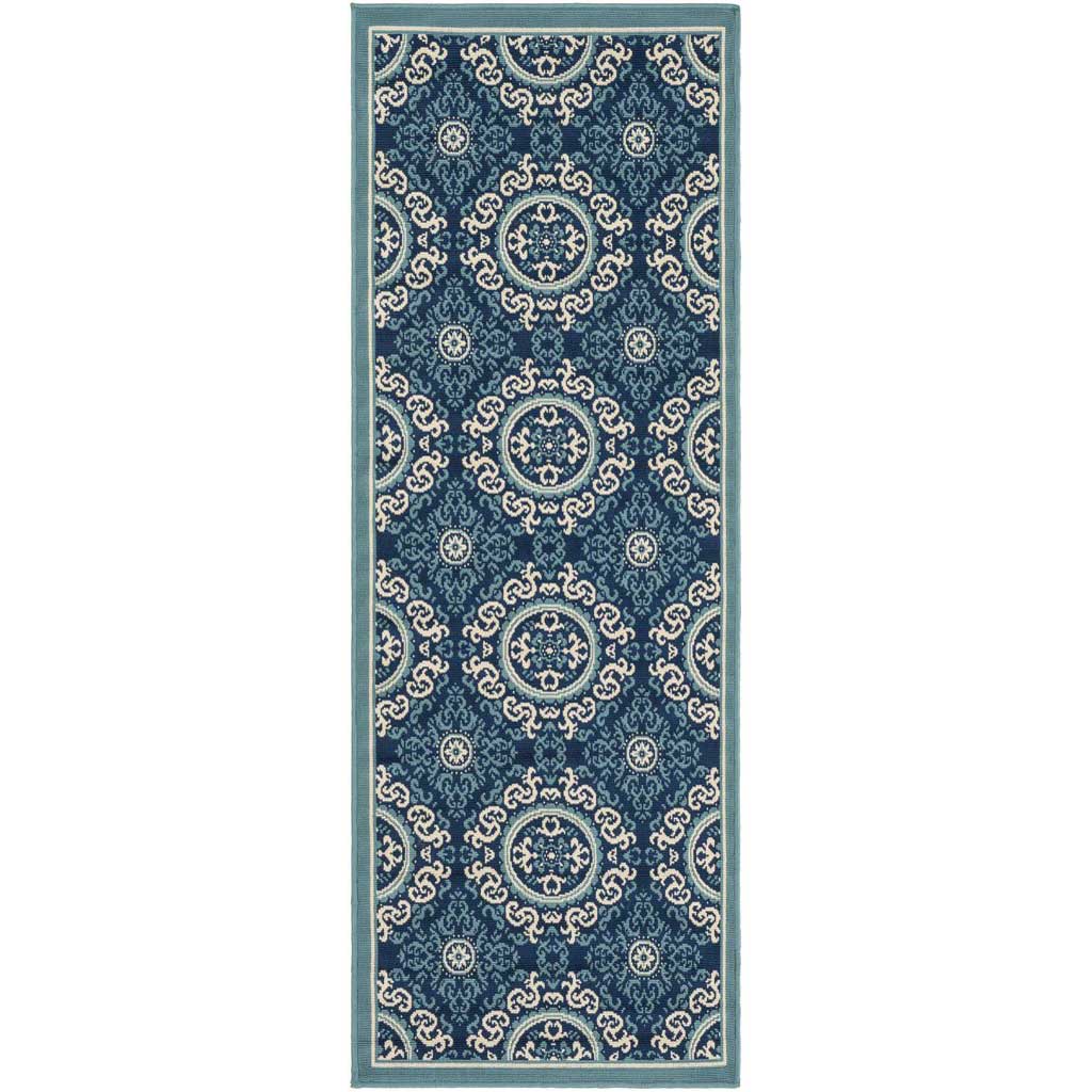 Marina Navy/Slate Runner Rug