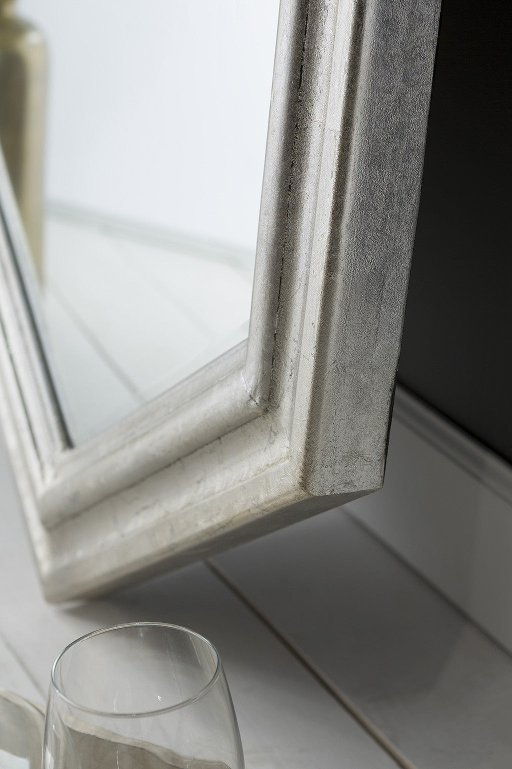 Hexagon Champagne Wall Mirror