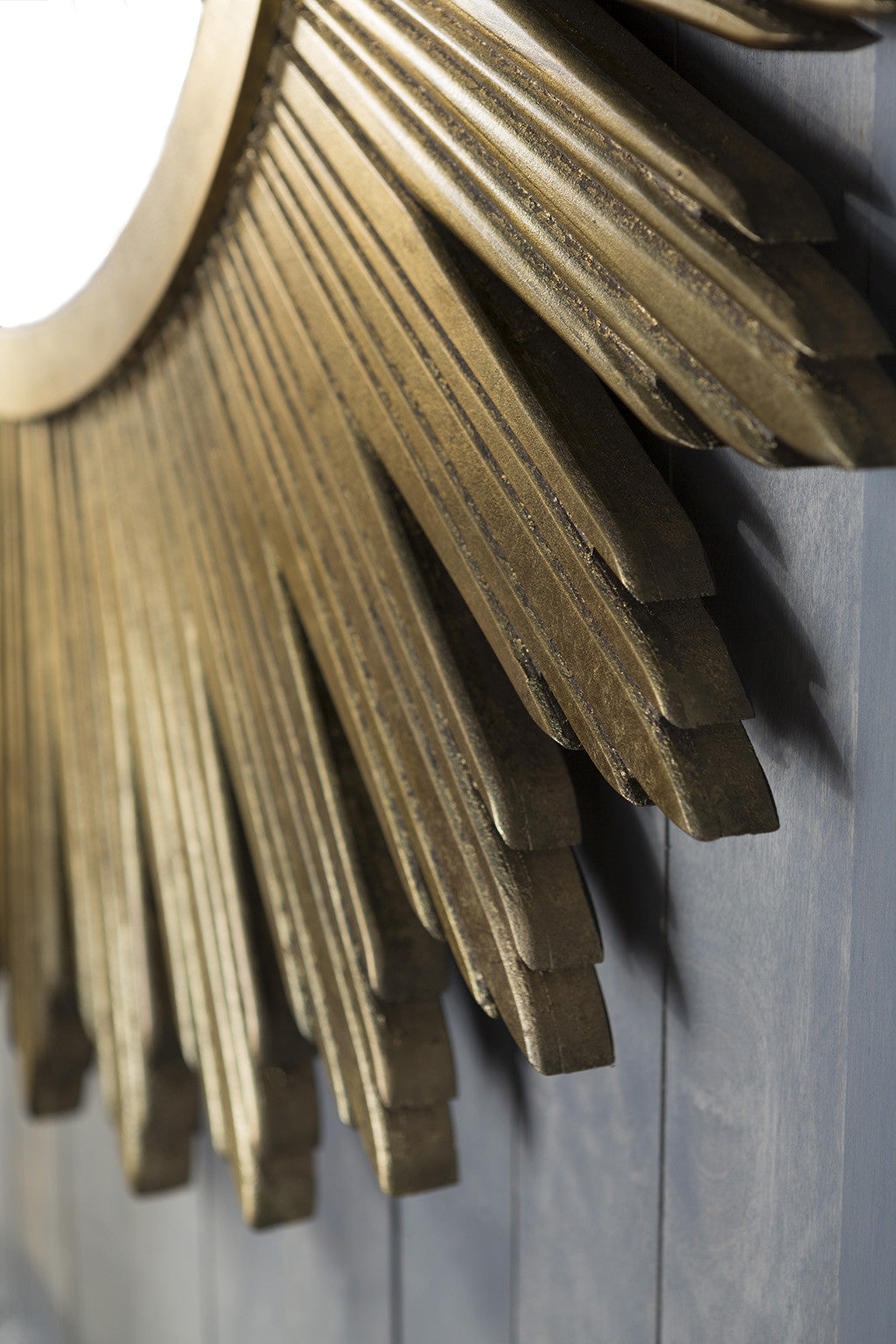 Sol Aged Gold Wall Mirror