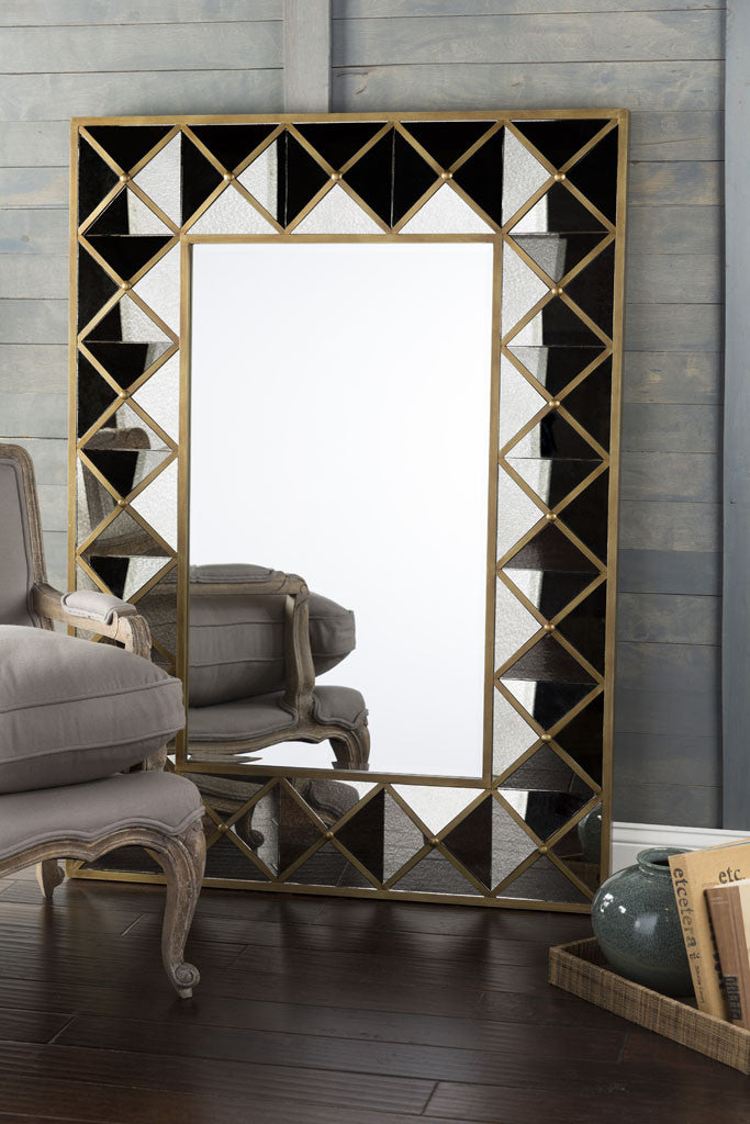 Brilliance Aged Gold Wall Mirror