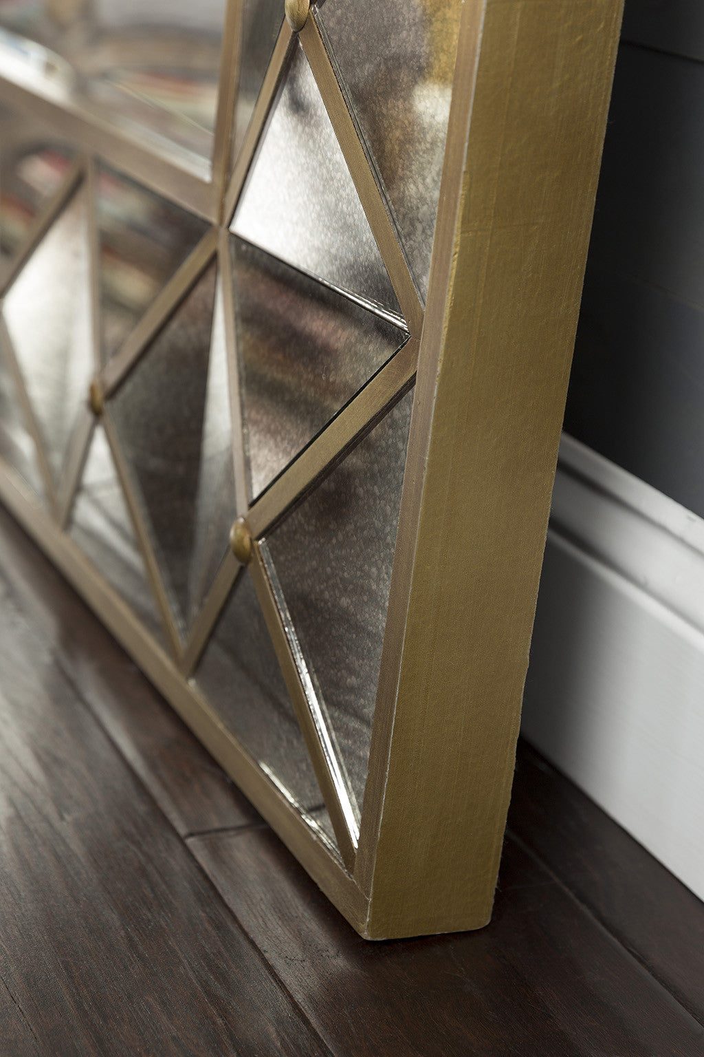 Brilliance Aged Gold Wall Mirror