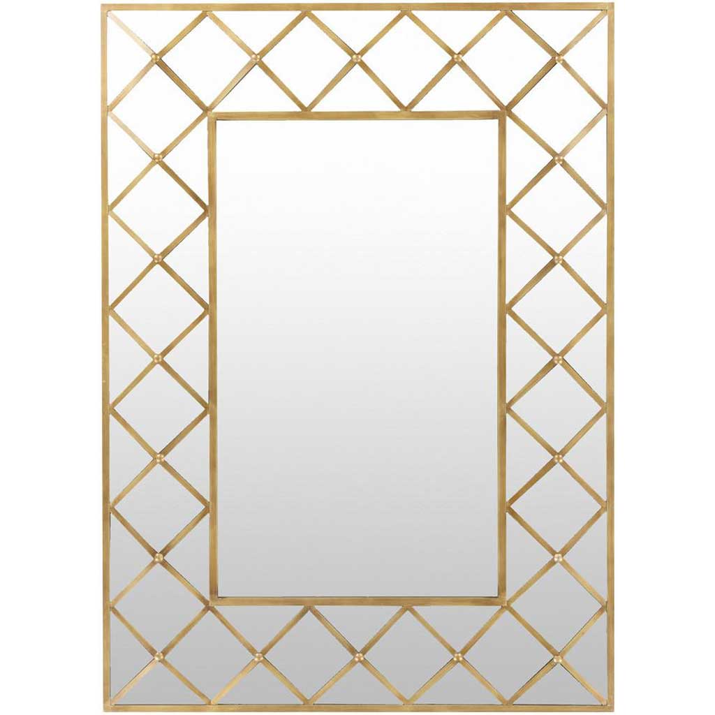 Brilliance Aged Gold Wall Mirror