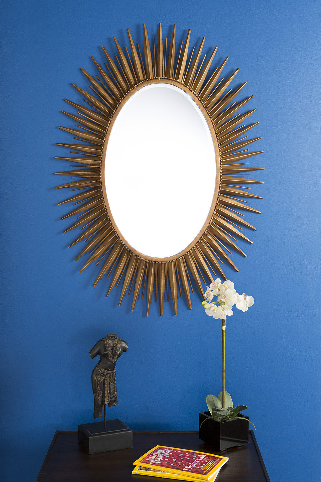 Radiance Antiqued Goldtone Wall Mirror