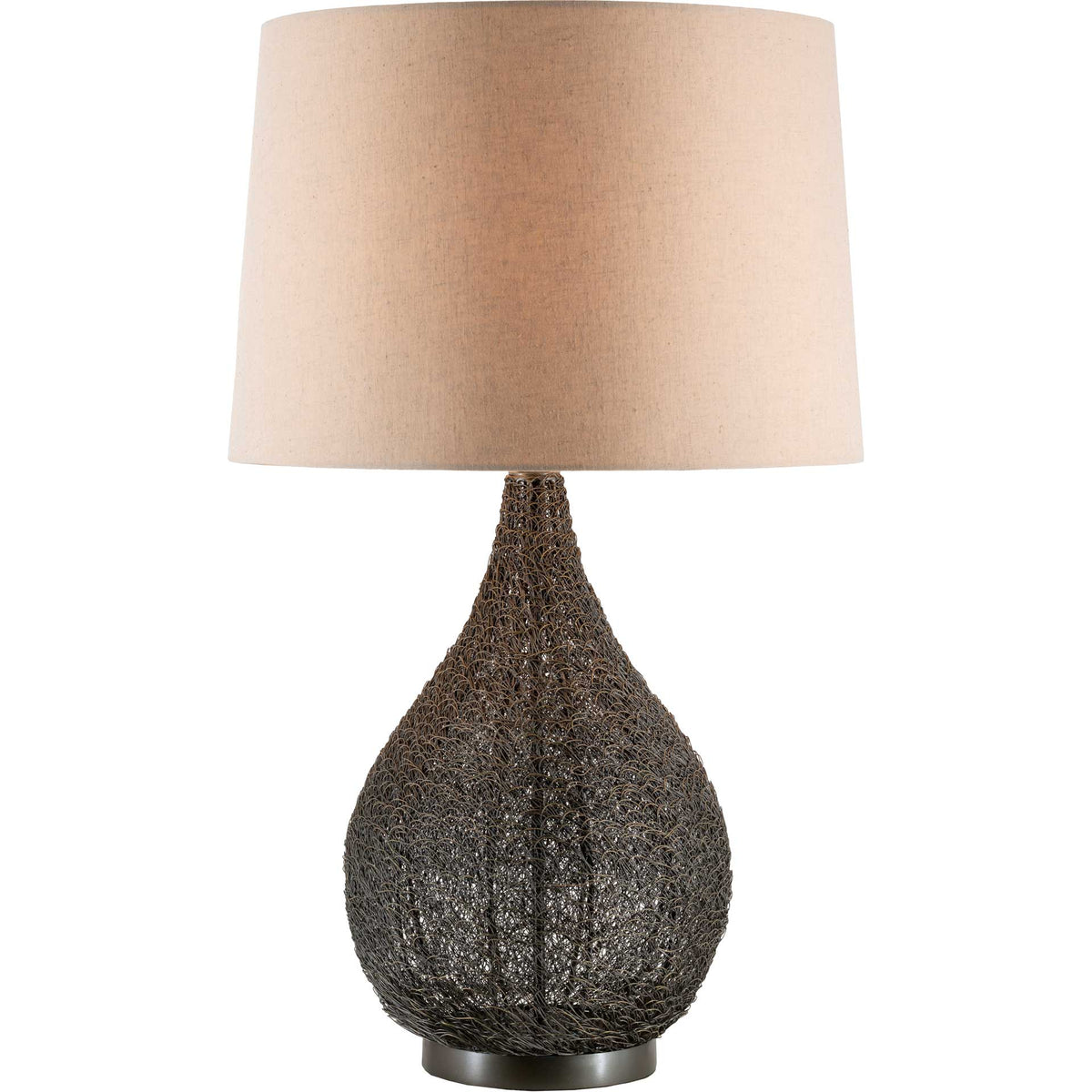 Melani Table Lamp Ivory/Bronze/Beige