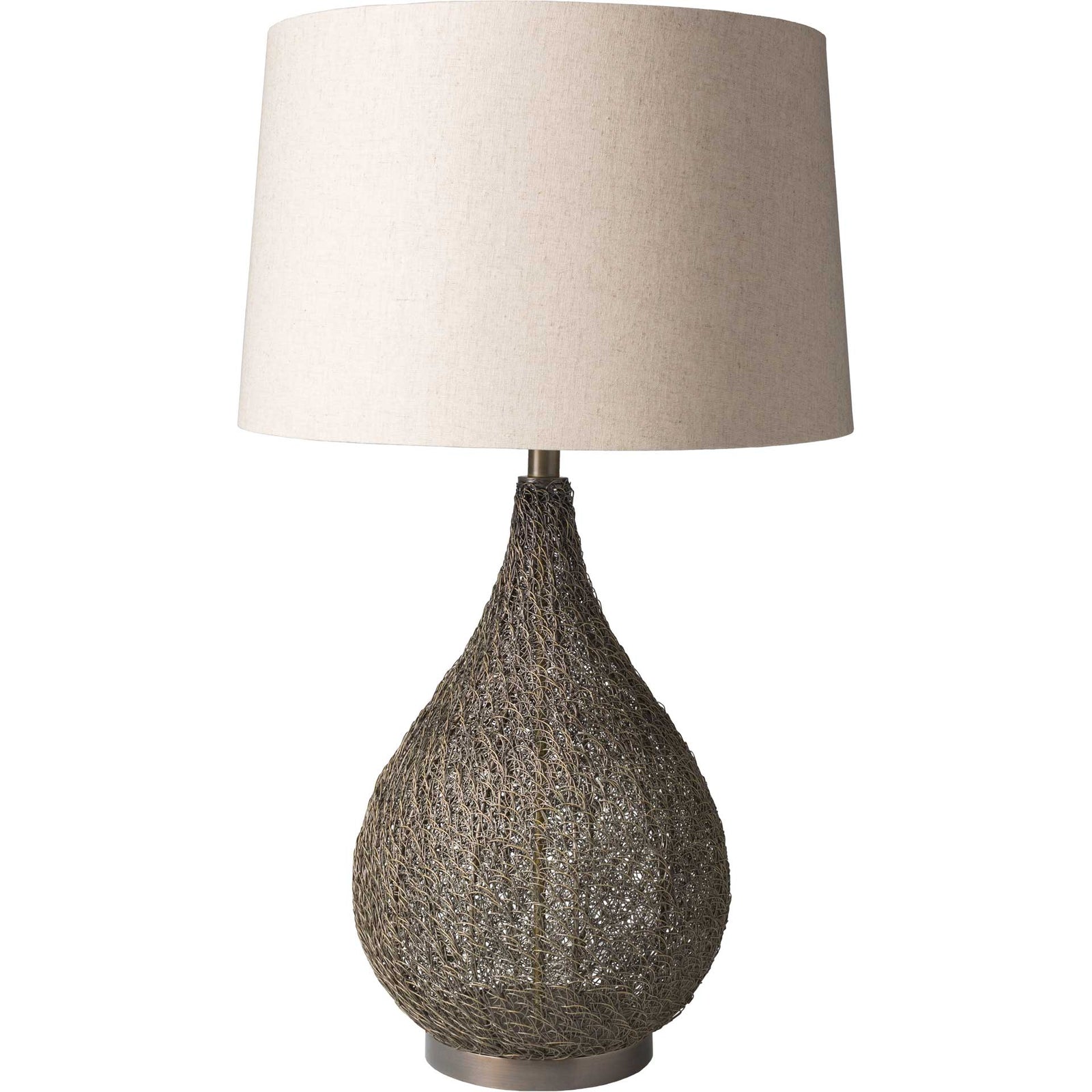 Melani Table Lamp Ivory/Bronze/Beige