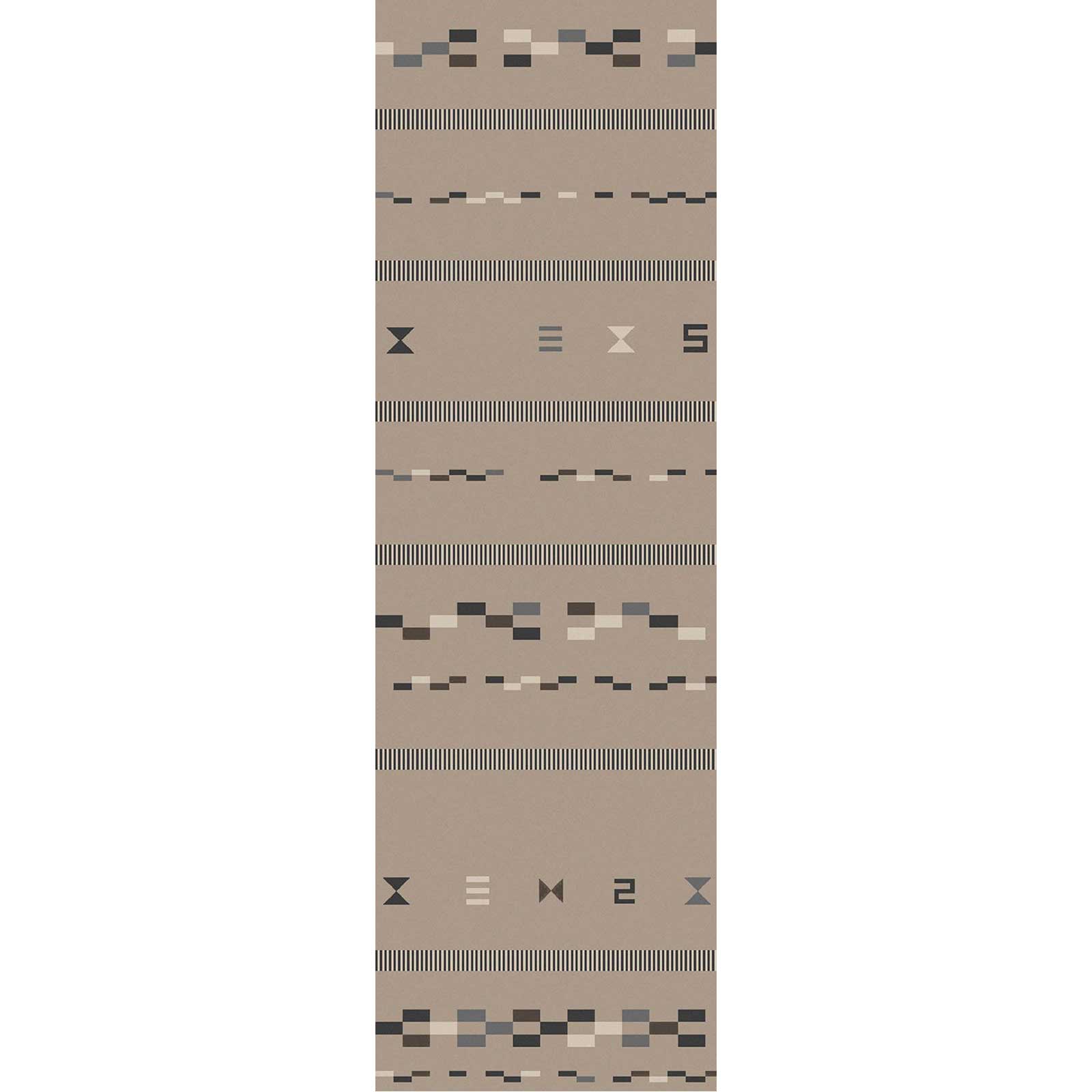 Montezuma Gray/Chocolate Runner Rug