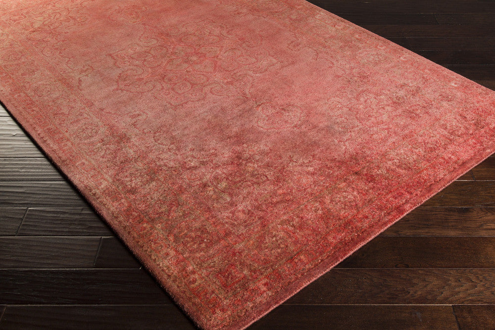 Mykonos Coral/Burgundy Area Rug
