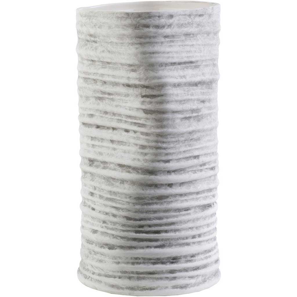 North Harbor Ceramic Table Vase Ivory Tall