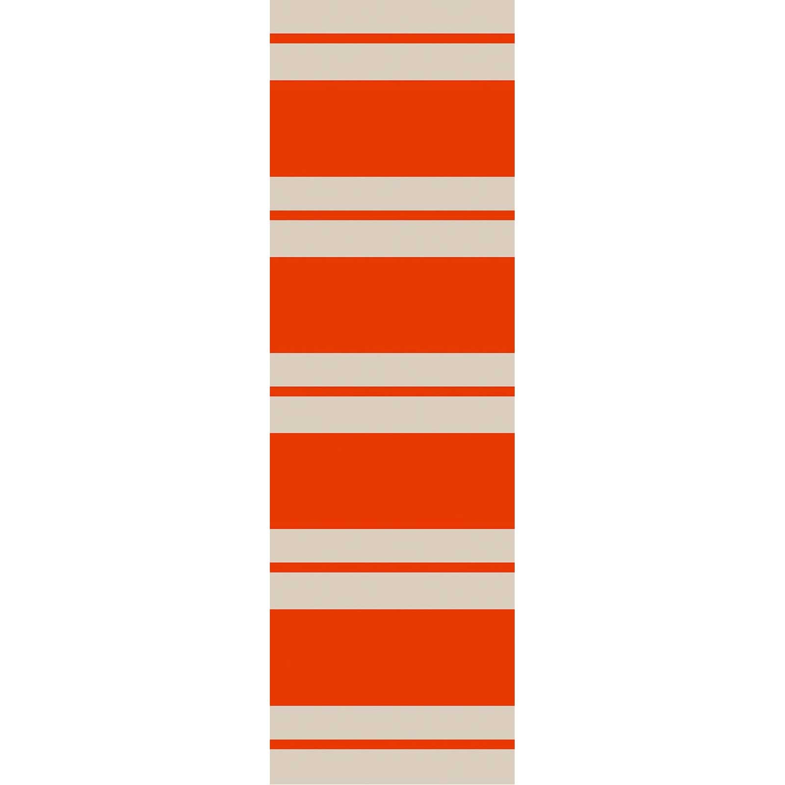 Nantucket Rust/Light Gray Runner Rug