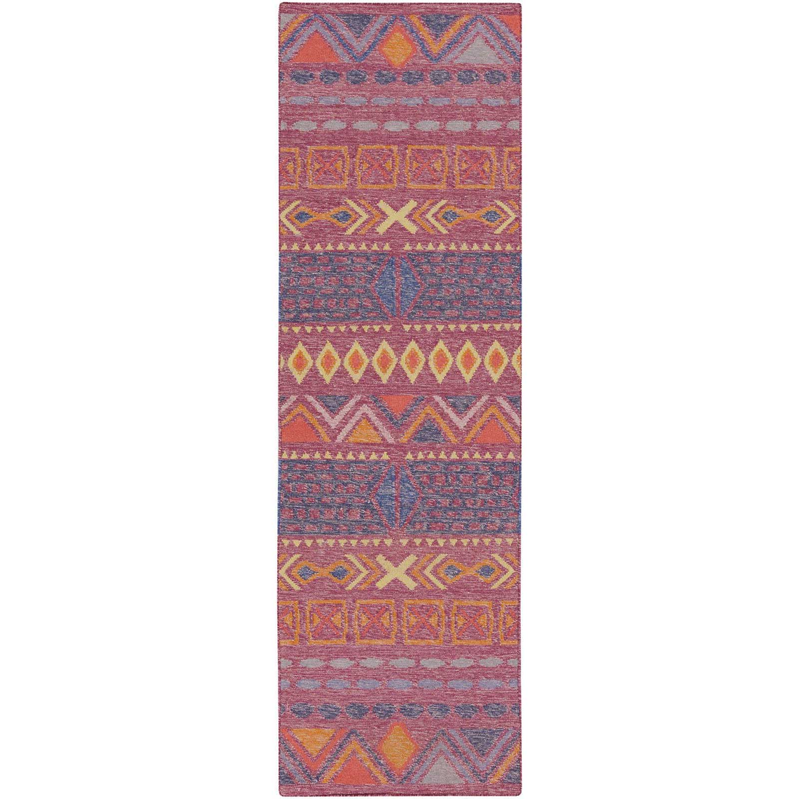 Nomad Eggplant/Coral Runner Rug