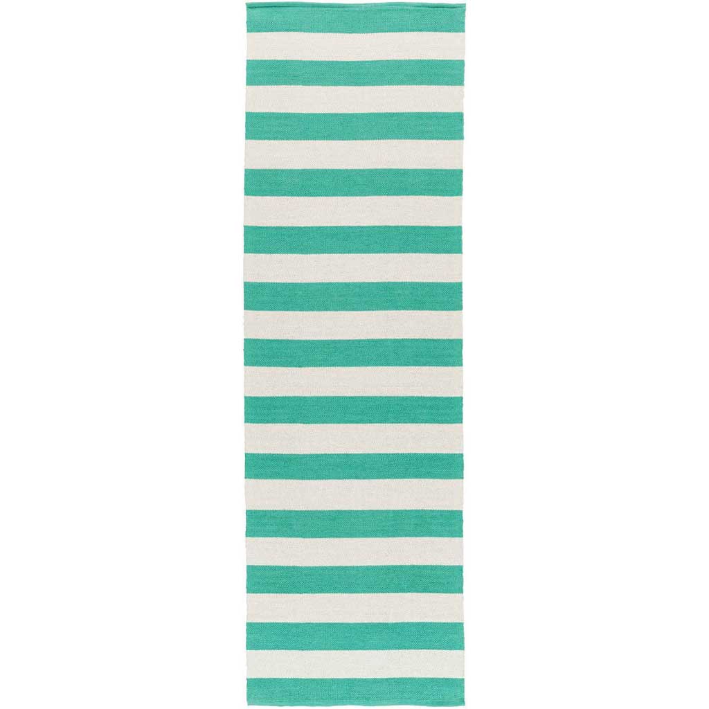 Newport Teal/Beige Runner Rug