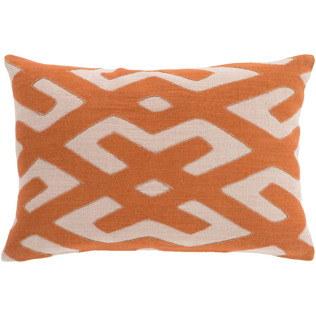 Nairobi Lattice Rust/Beige Pillow
