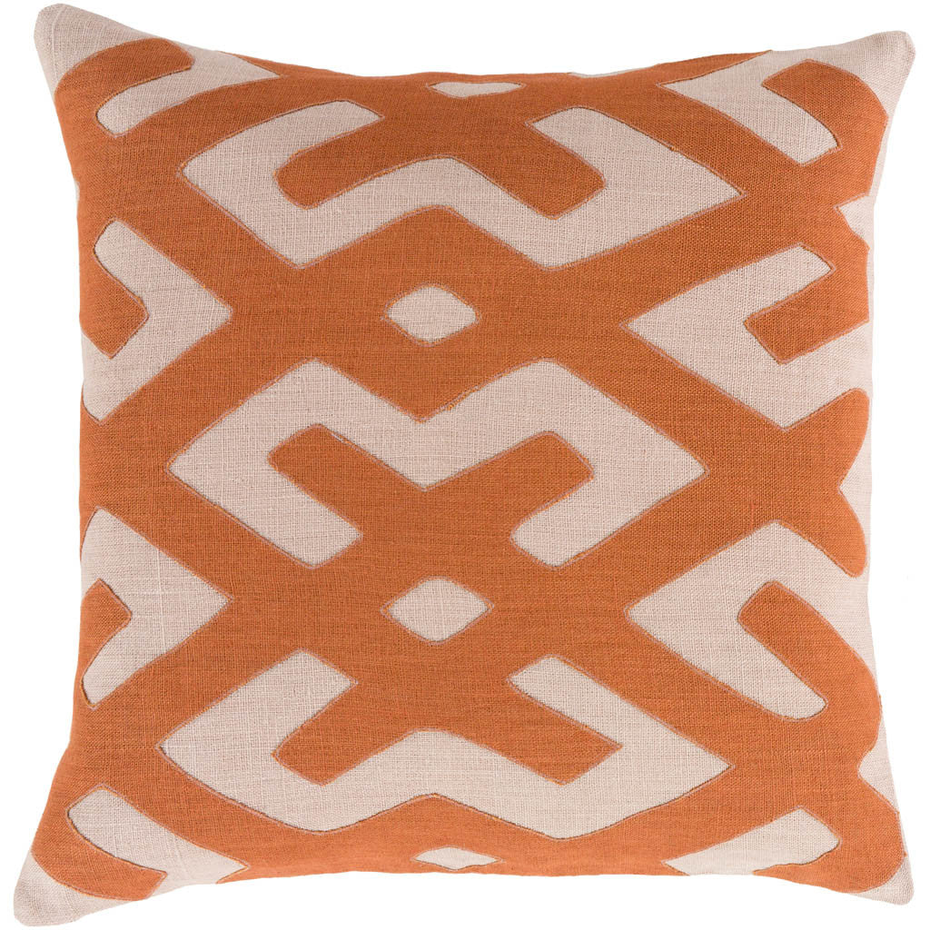 Nairobi Lattice Rust/Beige Pillow