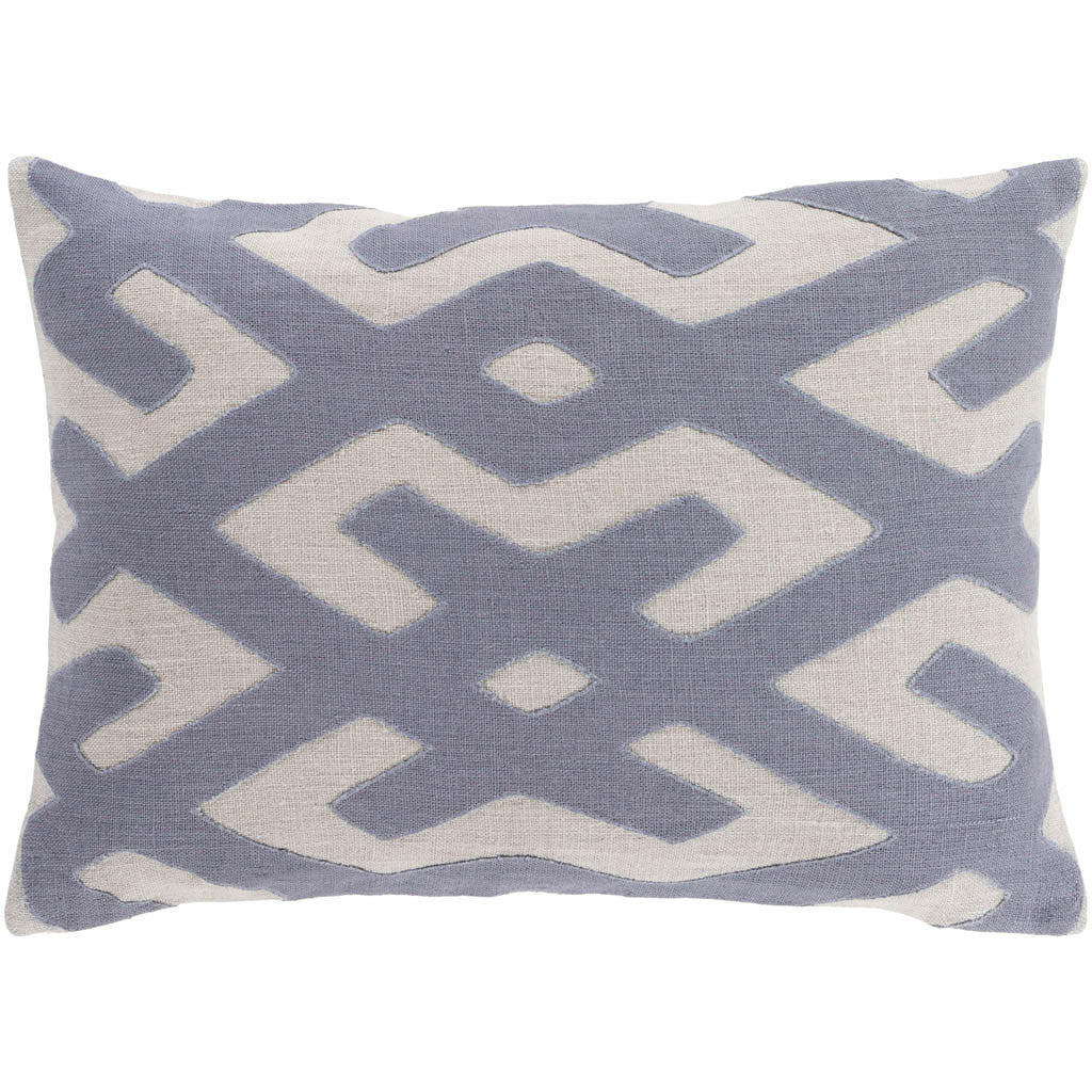 Nairobi Lattice Charcoal/Light Gray Pillow