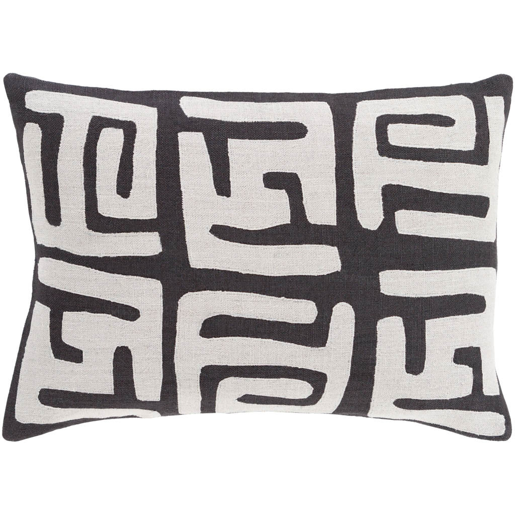 Nairobi Light Gray/Black Pillow