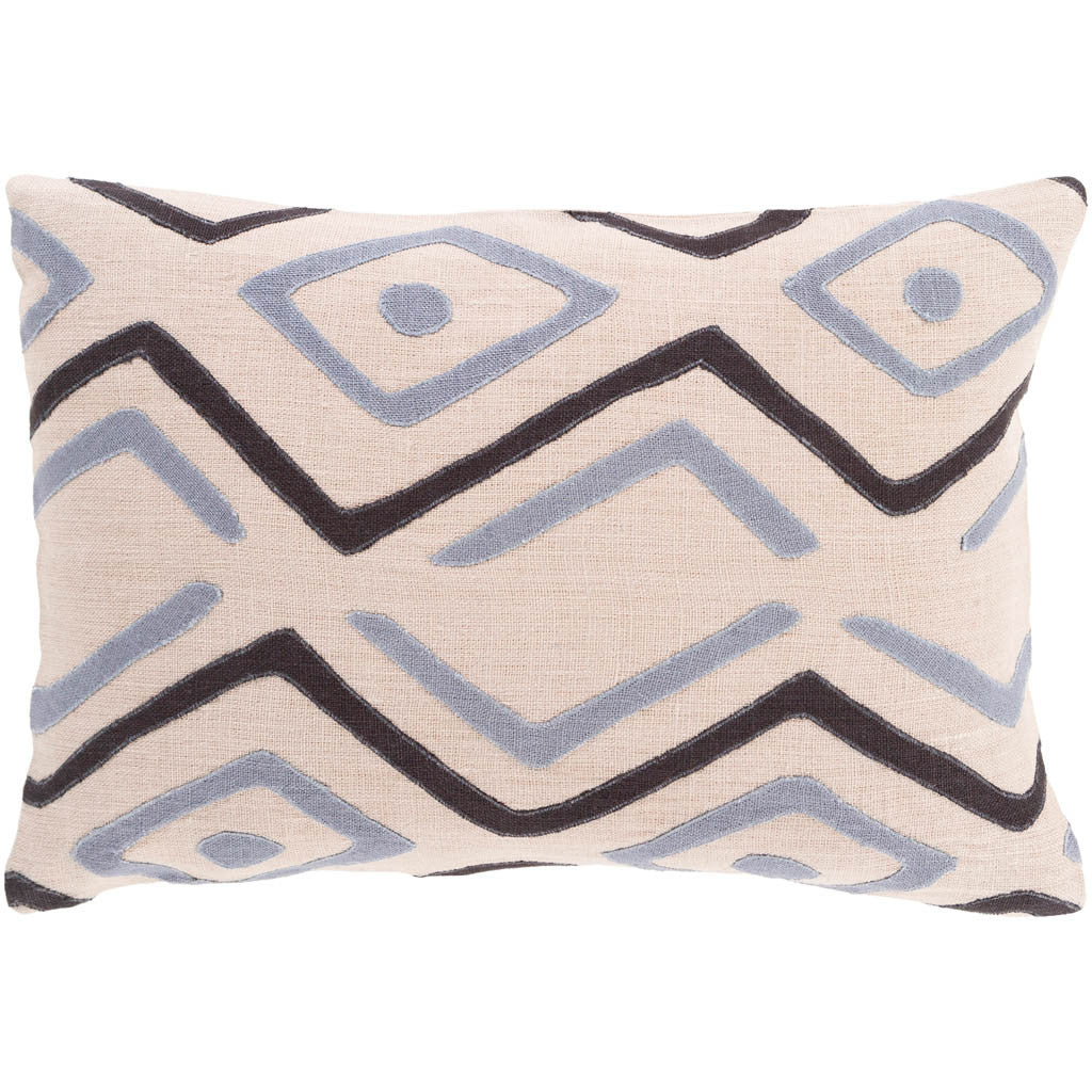 Nairobi Light Gray/Black/Charcoal Pillow