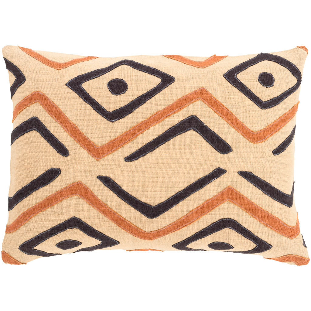 Nairobi Beige/Rust/Black Pillow