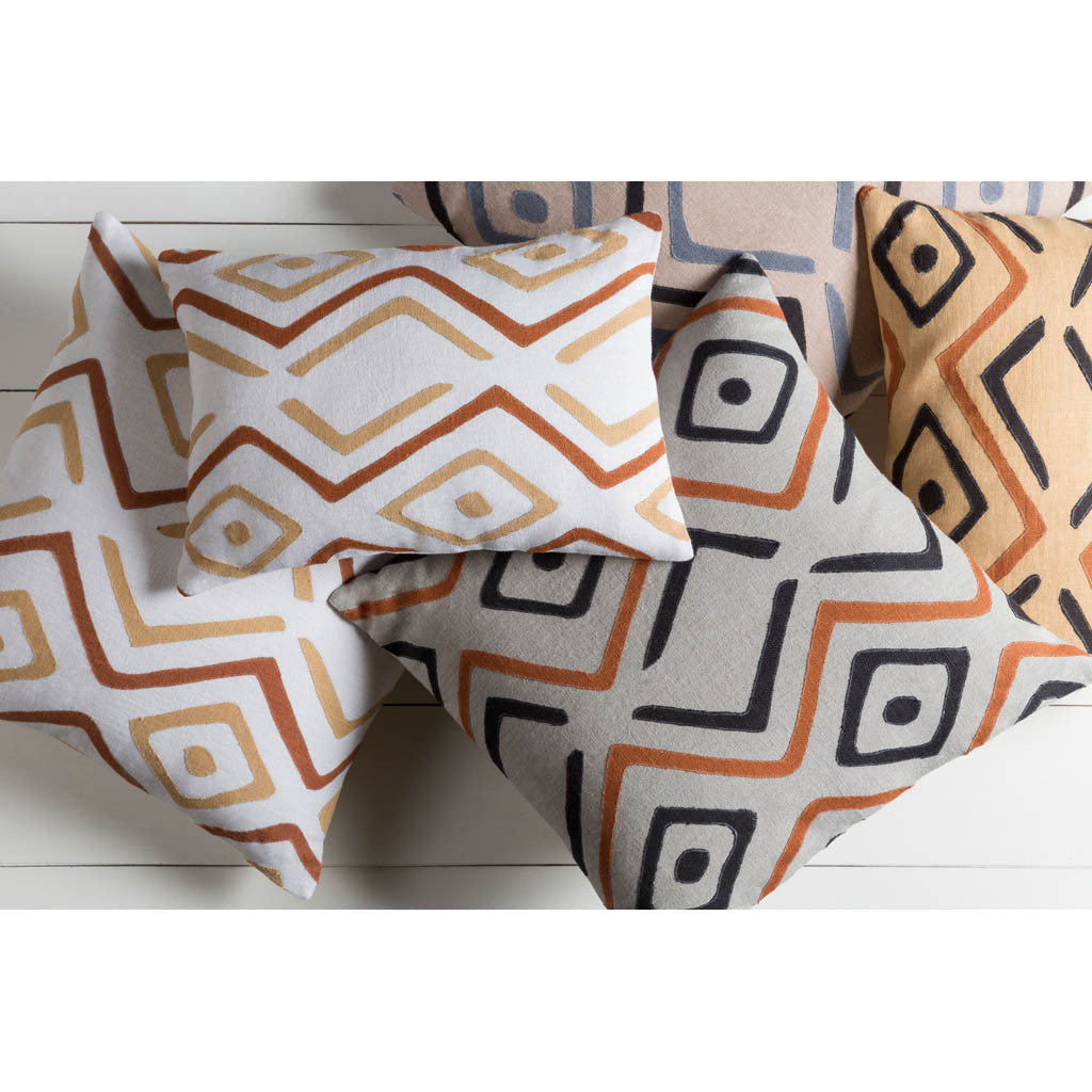 Nairobi Beige/Rust/Black Pillow